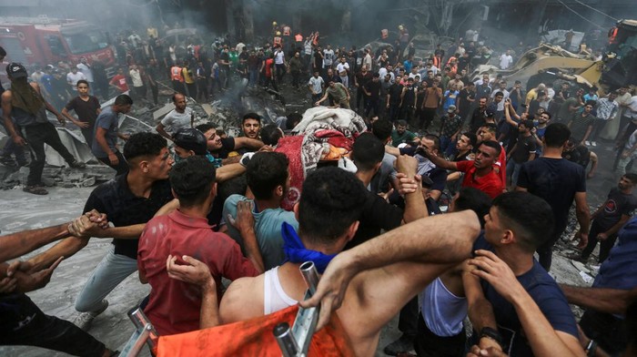 Korban Jiwa Gempuran Israel ke Gaza Bertambah Menjadi 687 Orang Korban Jiwa Gempuran Israel ke Gaza Bertambah Menjadi 687 Orang