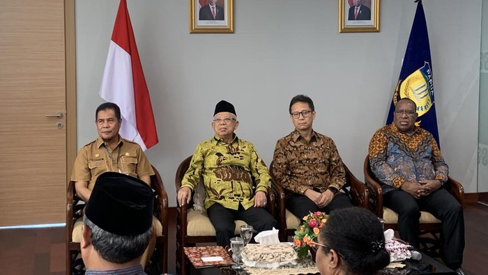 Maruf Amin Temui Pegiat HAM di Kantor Gubernur Papua