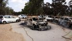 Mobil-mobil di Israel Hancur Terkena Roket Hamas