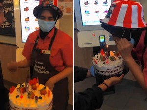 Viral Momen Haru Anak Beri Kejutan untuk Ibu yang Kerja Jadi Kasir di KFC