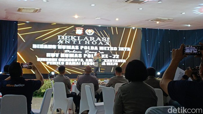 Polda Metro Jaya gelar deklarasi antihoax jelang pemilu 2024.