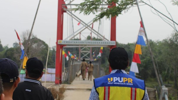 Potret 3 Jembatan Gantung di Kalbar Senilai Rp 15,1 M yang Baru Diresmikan