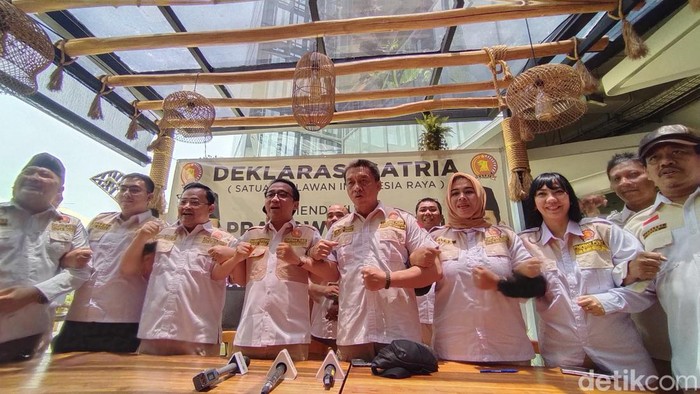 PP Satria dukung duet Prabowo-Gibran. (Tina Susilawati/detikcom).