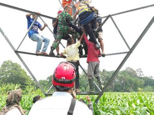 Panjat Tower SUTET, Petugas Gagalkan Percobaan Bunuh Diri Mahasiswi di Sleman