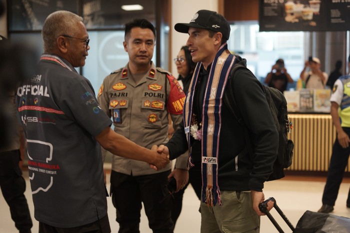 Rider MotoGP Tiba di Lombok