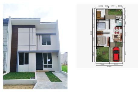 Rumah minimalis tipe 45.
