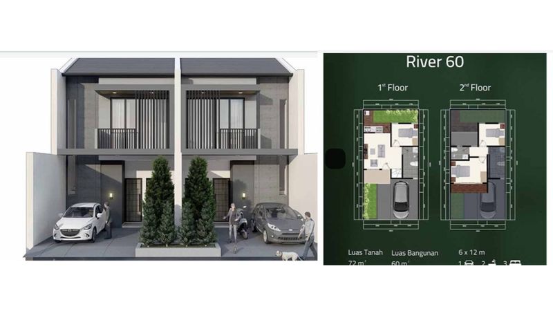 Rumah minimalis tipe 60.