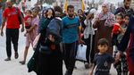 Warga Gaza Ngungsi Imbas Perang Hamas vs Israel