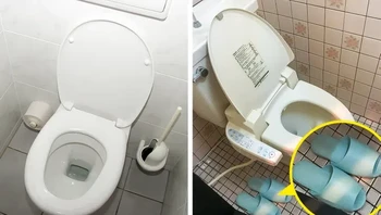 Di Jepang, melepas sepatu sebelum memasuki rumah orang lain adalah hal yang biasa. Praktik ini berakar pada persepsi orang Jepang tentang kebersihan, di mana ruangan dikategorikan sebagai bersih atau kotor. Seluruh rumah, kecuali toilet, termasuk dalam kategori bersih. Untuk menghindari tamu membawa sepatu luar ruangan mereka dari teras ke kamar mandi, orang Jepang telah memperkenalkan sandal khusus untuk area kotor. (Foto: Brightside)