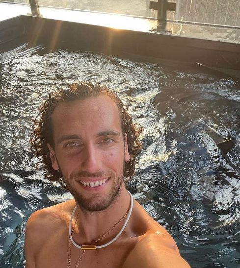 Alex Rins saat berada di Jakarta Pusat sebelum MotoGP Mandalika.