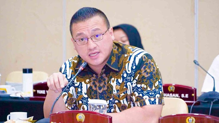 Anggota DPRD DKI Jakarta dari Fraksi PDI Perjuangan Hardiyanto Kenneth.