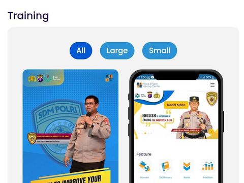 Aplikasi digital untuk belajar Bahasa Inggris inovasi (Kasubbagmutjab Bagbinkar Ro SDM Polda Kalteng), Kompol Sony Rizky Anugrah.
