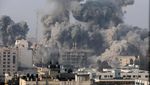Asap Hitam Mengepung Gaza Saat Israel Kembali Luncurkan Serangan
