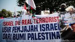 Bela Palestina, PA 212 Demo Kutuk Israel di Depan Kedubes AS