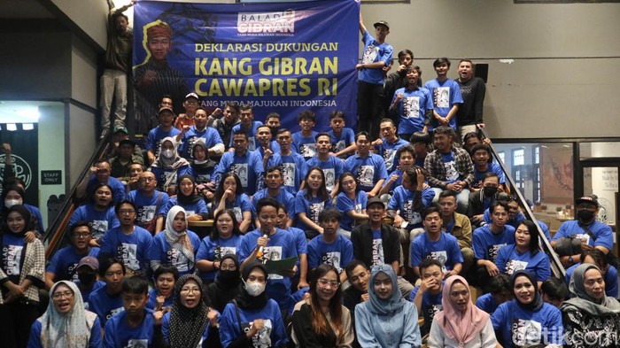 Deklarasi Gibran Cawapres di Kota Bandung