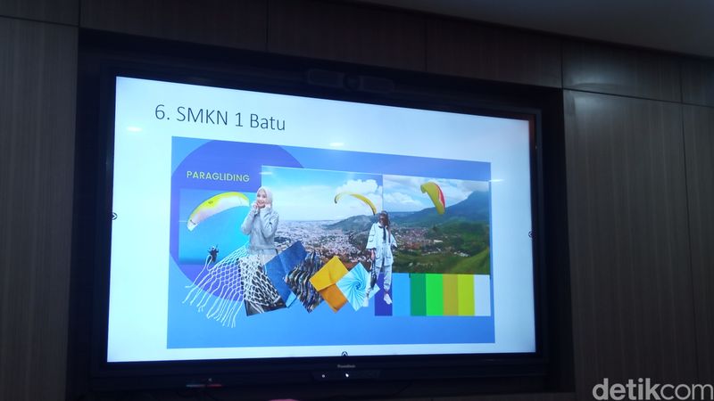 Desain Baju SMKN 1 Batu Inspirasi dari Paralayang