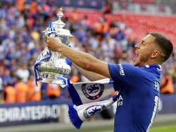 Satu gelar juara Piala FA juga direngkuhnya tahun 2018 bersama Chelsea, usai mengalahkan Manchester United di final. Foto: AP/Tim Ireland