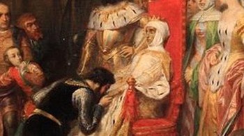 Pada tahun 1335, ketika Raja Pedro dari Portugal dimahkotai, dia menggali gundiknya agar dia dihormati sebagai ratu. Subyek yang setia membungkuk di depan mayat itu dan mencium tangannya. Foto: Twitter/CreepyKnowledge