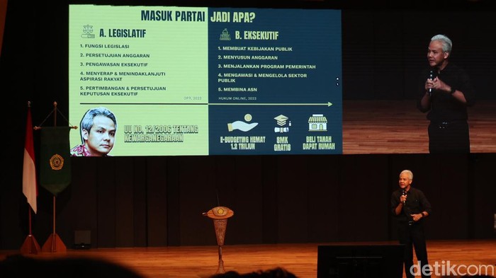 Ganjar Pranowo saat jadi pembicara di Unpar