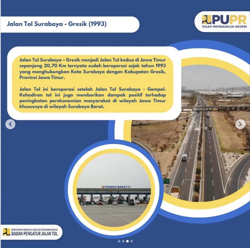 Jalan tol tertua di Surabaya