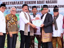 Tanah Ulayat Masyarakat Adat di Sumbar Akhirnya Bersertifikat!