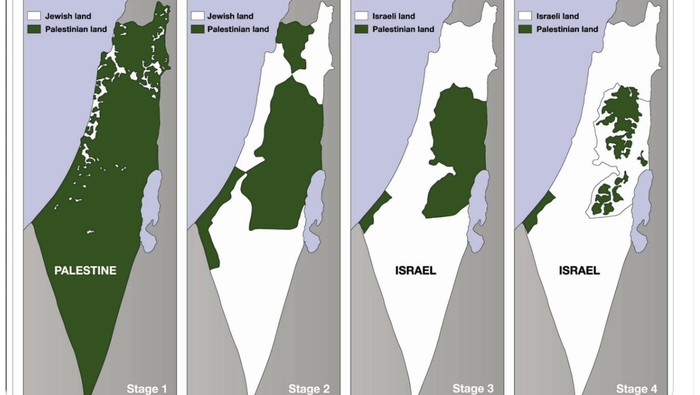 Peta Palestina menurut jurnalis