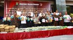 Penampakan 279 Kg Sabu dan 200 Kg Ganja yang Dimusnahkan Polda Metro