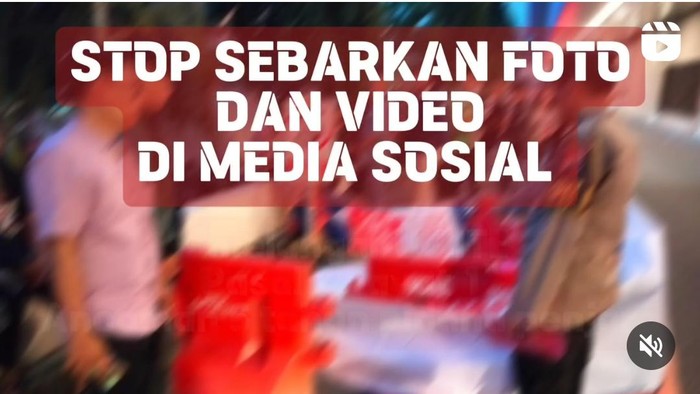 Polisi mengimbau warga tak sebar foto dan video mahasiswi yang tewas di Mal Paragon Semarang.