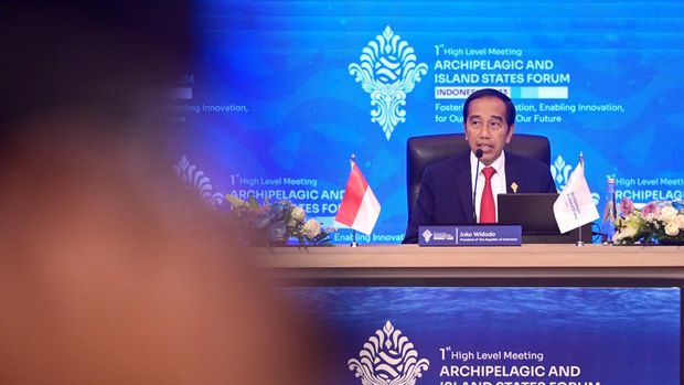 Presiden Jokowi di KTT AIS 2023, Bali, Rabu (11/10/2023). ( Muchlis Jr - Biro Pers Sekretariat Presiden)