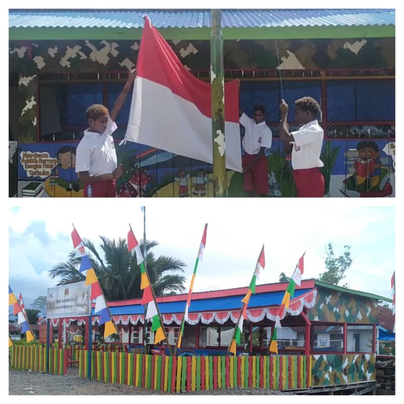 Rumah pintar yang digagas oleh Mayor Sabar di Papua
