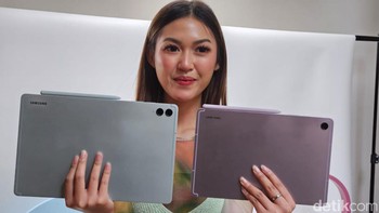 Inilah Galaxy Tab S9 FE Plus dan Tab S9 FE. Foto: Adi Fida Rahman/detikINET