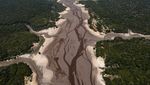 Sungai Amazon Mengering Dalam Waktu Singkat, Begini Potretnya