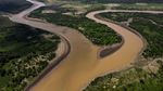 Sungai Amazon Mengering Dalam Waktu Singkat, Begini Potretnya