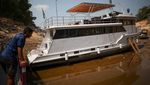 Sungai Amazon Mengering Dalam Waktu Singkat, Begini Potretnya