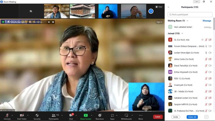 Wakil Ketua MPR Lestari Moerdijat