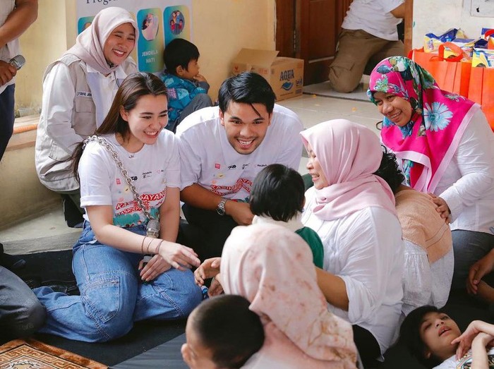 Aaliyah Massaid dengan Thariq Halilintar.