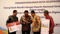 Bank Mandiri dan Kwarnas Gerakan Pramuka kerja sama dalam pelayanan perbankan digital. 