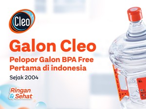 Pakai Biji Plastik Murni! Galon Cleo BPA Free Terjamin Lebih Sehat-Aman