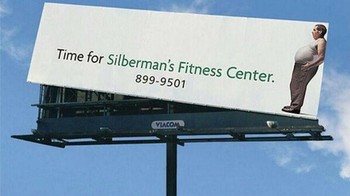 Billboard tempat fitness. Foto: Boredpanda
