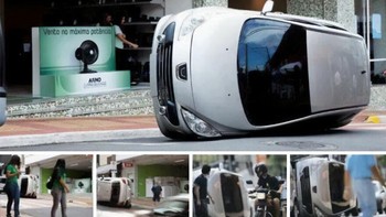 Iklan kekuatan kipas angin Arno. Foto: Boredpanda