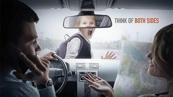 Iklan Safety Driving. Foto: Boredpanda