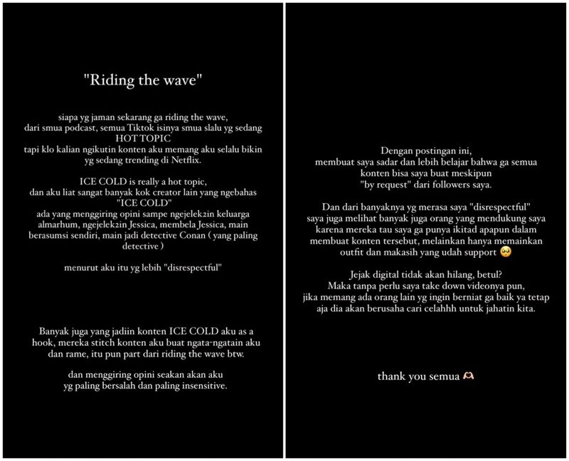 Klarifikasi Tamara Dai