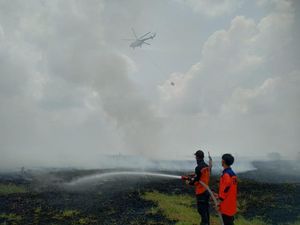 3 Hektare Lahan Tidur di Jambi Terbakar, Satgas Terkendala Angin Kencang