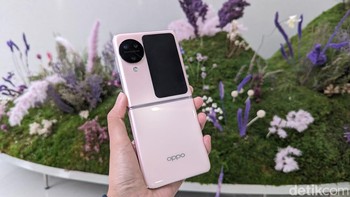 Oppo kembali menggandeng Hasselblad untuk meracik kamera di Find N3 Flip. Foto: Virgina Maulita Putri/detikINET