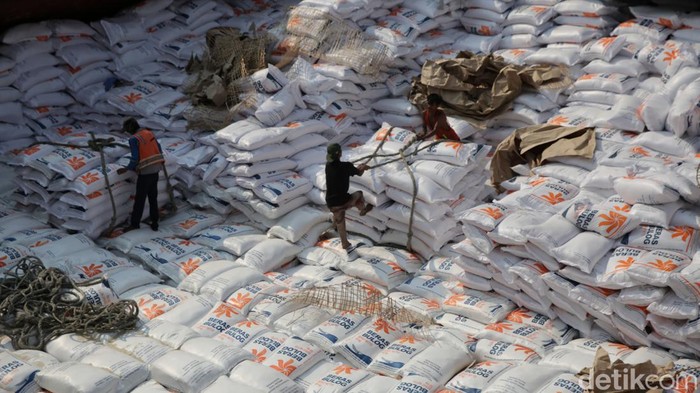 Penampakan 24.000 Ton Beras Impor Vietnam Tiba di Priok Penampakan 24.000 Ton Beras Impor Vietnam Tiba di Priok
