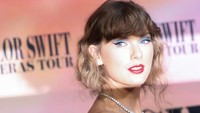 Taylor Swift menghadiri pemutaran perdana Taylor Swift: The Eras Tour di Los Angeles, California, Amerika Serikat, Rabu (11/10/2023).  