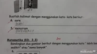 Drama soal ujian anak sekolah ini bikin nyengir sendiri saat ngebacanya. Anak-anak memang masih polos, sih.