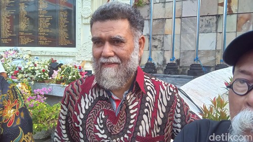 Eks napiter bernama Maskur di Monumen Ground Zero, Kuta, Legian, Jumat (13/10/2023).