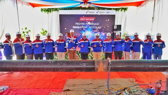 First Welding Pipa Pengapon-Boyolali