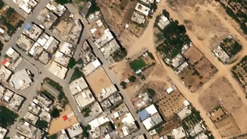 Kementerian Kesehatan di Gaza mengatakan Rumah Sakit Beit Hanoun sekarang tidak beroperasi karena serangan tersebut. Foto: Planet Labs